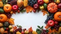 The symbol of THANK GIVING concepts isolate on white backgrounds. Copy space for text. Generative AI Illustrations