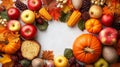 The symbol of THANK GIVING concepts isolate on white backgrounds. Copy space for text. Generative AI Illustrations