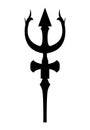 Trushula Trident Symbol Silhouette