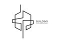 Symbol vector of building and property logo template with creative line art icon. Real estate architeture design minimalist icon