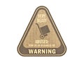 Symbol of weight Warning. Royalty Free Stock Photo