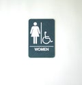 Symbol for women's restroom