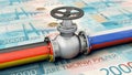 Nord Stream 2 - gas supplies only against rubles Royalty Free Stock Photo