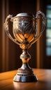 Symbolic champion\'s trophy, epitomizing success and the pursuit of excellence