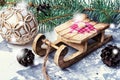 Symbolic Christmas sleigh