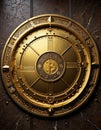 Gold Bitcoin Vault Entrance