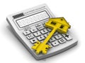 Mortgage calculation concept Royalty Free Stock Photo