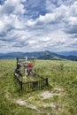 Symbolic grave, Ploska peak, Slovakia Royalty Free Stock Photo