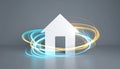 Smart Home Energy and Data Connectivity Concept Royalty Free Stock Photo