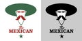 Symbolic image of Mexican man with mustache and hat