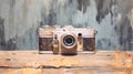 Symbolic image of photography abstract analog camera