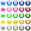 Symbolic link file icons in color glossy buttons