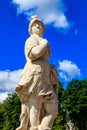 Symbolic marble statue Warrior Valor in Catherine park at Tsarskoye Selo in Pushkin, Russia