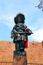 Symbolic monument of the little child hero fighting in the Warsaw Uprising in 1944