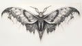 Symbolic Mothman: Intricate Pencil Drawing By Dj Thorhildros