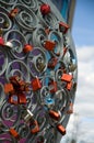Symbolic Multiple Colorful Locks on a Metal Fence