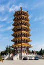 Symbolic octagonal pagoda in Qibao Temple