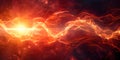 Symbolic representation of dynamic transformation through bright wave flowing among abstract