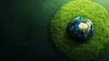 A Sustainable Earth Concept Design with Green Nature Royalty Free Stock Photo