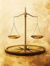 A symbolic representation of an ethical compass emphasizing justice and transparency in the use of artificial