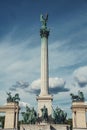 Symbolic sculpture of the Peace on the Hero Square Millennium Memorial in Budapest, Hungary