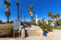 Symbolic Wishing Bridge in Abrasha Park within Old City of Jaffa historic quarter of Tel Aviv Yafo, Israel Royalty Free Stock Photo