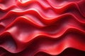 Symbolism of Red Curves: Abstract Background in Rhythm of Waves