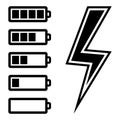 Symbols of battery level