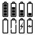 Symbols of battery level