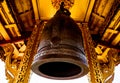 Symbols of Buddhism. Bells. South-Eastern Asia. Details of buddhist temple