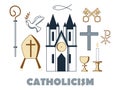 Symbols of Catholicism.