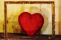 A heart for lovers in a frame to remember a whole life of love Royalty Free Stock Photo