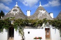 Symbols at Italian trulli in Alberobello