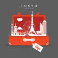 Travel to Tokyo Japan and visit landmarks Royalty Free Stock Photo