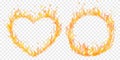 Symbols made of fire Royalty Free Stock Photo