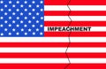 Impeachment of the President of the United States of America for violations against Article 4  from the US Constituition . Royalty Free Stock Photo