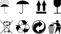 Symbols for packing subjects.