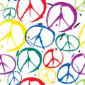 Symbols of peace seamless background Royalty Free Stock Photo