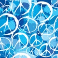 Symbols of peace seamless background Royalty Free Stock Photo