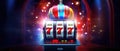 Symbols On Slot Machine Big Win Casino Jackpot Thrill , Photorealism