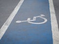 Symbols for special footpaths for wheelchair patients