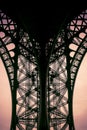 Symetric Close up of The Eiffel Tower in Paris