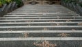 Symetrical Stairs With Pebble Stone Pattern Royalty Free Stock Photo