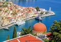 Symi town cityscape, Dodecanese islands, Greece