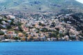 Symi - View over the city famous for colorful houses