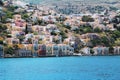 Symi - View over the city famous for colorful houses