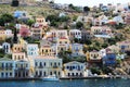 Symi - View over the city famous for colorful houses