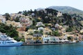 Symi - View over the city famous for colorful houses