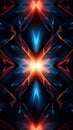 Symmetric abstract figures on a bright background