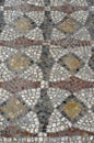 Beautiful pattern of multi-colored ceramic tiles closeup